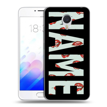 Пластиковый чехол на Meizu M3E с принтом NAME