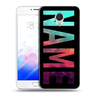 Пластиковый чехол на Meizu M3E с принтом NAME