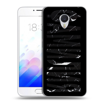 Пластиковый чехол на Meizu M3E с принтом ФАМИЛИЯ