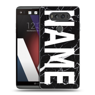 Пластиковый чехол на LG V20 с принтом NAME