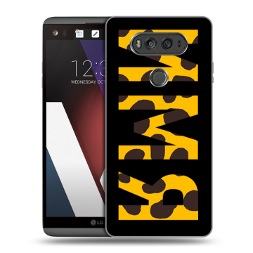 Пластиковый чехол на LG V20 с принтом ИМЯ