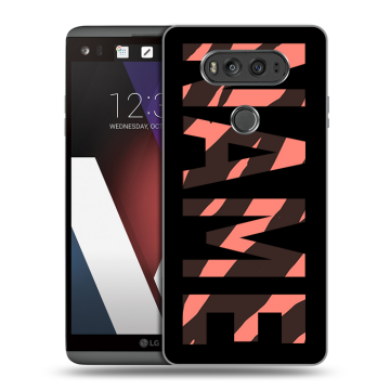 Пластиковый чехол на LG V20 с принтом NAME