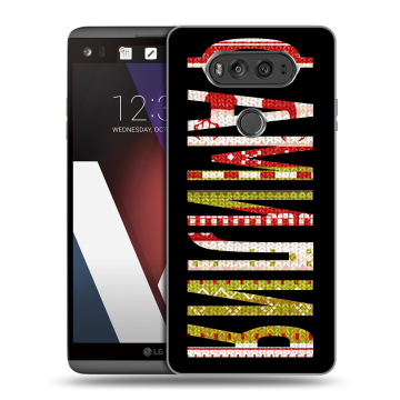 Пластиковый чехол на LG V20 с принтом ФАМИЛИЯ