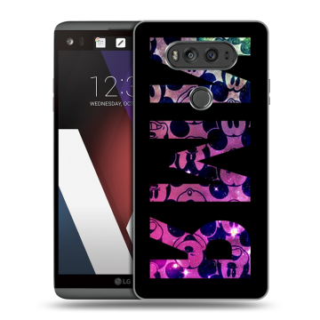 Пластиковый чехол на LG V20 с принтом ИМЯ