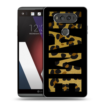Пластиковый чехол на LG V20 с принтом NAME