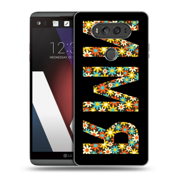 Пластиковый чехол на LG V20 с принтом ИМЯ