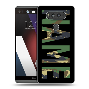 Пластиковый чехол на LG V20 с принтом NAME