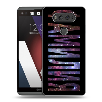Пластиковый чехол на LG V20 с принтом ФАМИЛИЯ