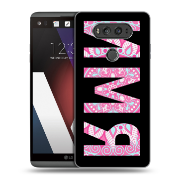 Пластиковый чехол на LG V20 с принтом ИМЯ
