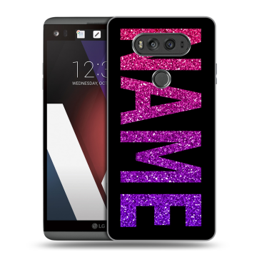 Пластиковый чехол на LG V20 с принтом NAME