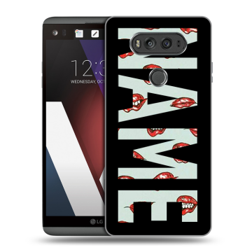 Пластиковый чехол на LG V20 с принтом NAME