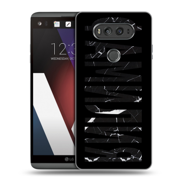 Пластиковый чехол на LG V20 с принтом ФАМИЛИЯ