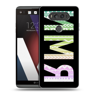 Пластиковый чехол на LG V20 с принтом ИМЯ
