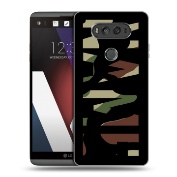 Пластиковый чехол на LG V20 с принтом NAME