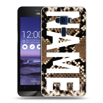 Пластиковый чехол на Asus ZenFone 3 5.2 с принтом NAME