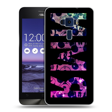 Пластиковый чехол на Asus ZenFone 3 5.2 с принтом ИМЯ