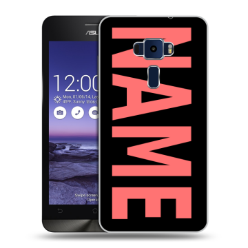 Пластиковый чехол на Asus ZenFone 3 5.2 с принтом NAME