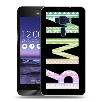 Пластиковый чехол на Asus ZenFone 3 5.2 с принтом ИМЯ