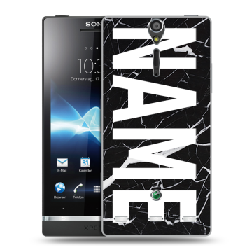 Пластиковый чехол на Sony Xperia S с принтом NAME