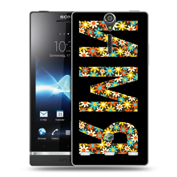 Пластиковый чехол на Sony Xperia S с принтом ИМЯ