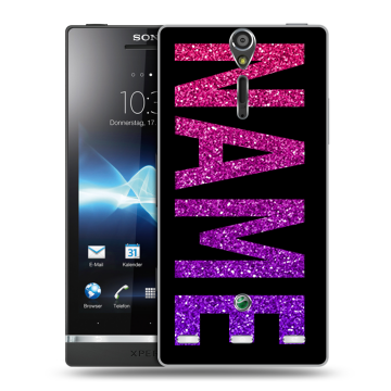 Пластиковый чехол на Sony Xperia S с принтом NAME