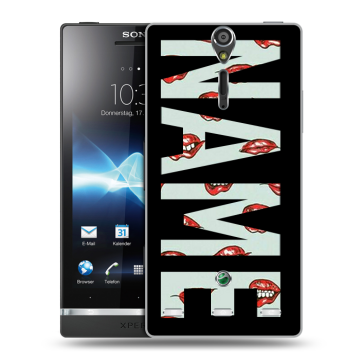 Пластиковый чехол на Sony Xperia S с принтом NAME