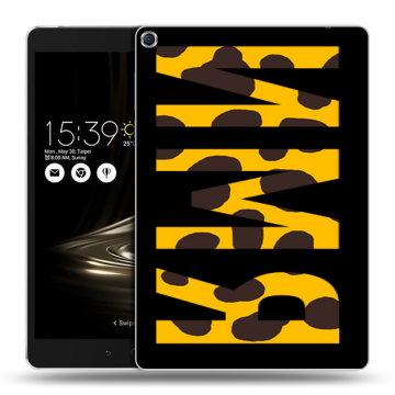 Силиконовый чехол на ASUS ZenPad 3S 10 с принтом ИМЯ
