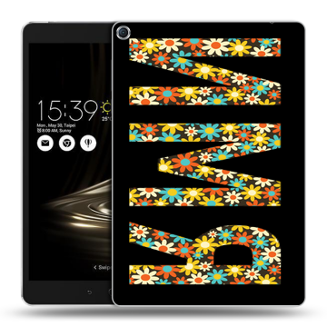 Силиконовый чехол на ASUS ZenPad 3S 10 с принтом ИМЯ