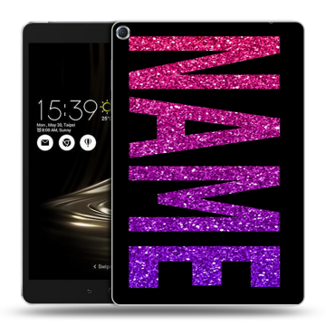 Силиконовый чехол на ASUS ZenPad 3S 10 с принтом NAME