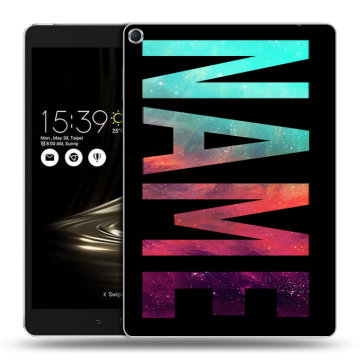 Силиконовый чехол на ASUS ZenPad 3S 10 с принтом NAME