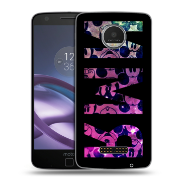 Пластиковый чехол на Lenovo Moto Z Play с принтом ИМЯ