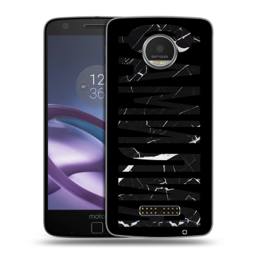 Пластиковый чехол на Lenovo Moto Z Play с принтом ФАМИЛИЯ