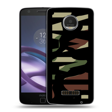 Пластиковый чехол на Lenovo Moto Z Play с принтом NAME