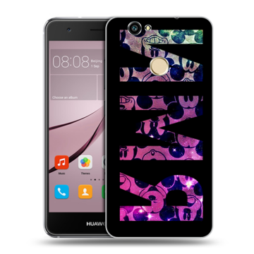 Силиконовый противоударный чехол на Huawei Nova с принтом ИМЯ