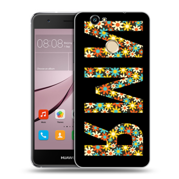 Силиконовый противоударный чехол на Huawei Nova с принтом ИМЯ