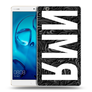 Силиконовый чехол на Huawei MediaPad M3 с принтом ИМЯ