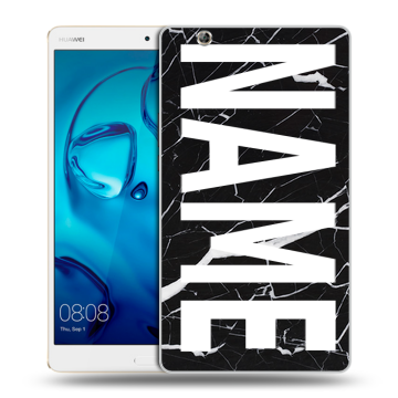 Силиконовый чехол на Huawei MediaPad M3 с принтом NAME