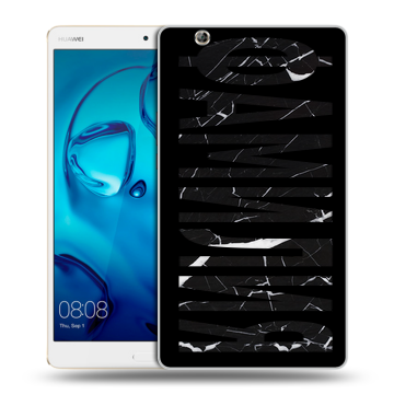 Силиконовый чехол на Huawei MediaPad M3 с принтом ФАМИЛИЯ