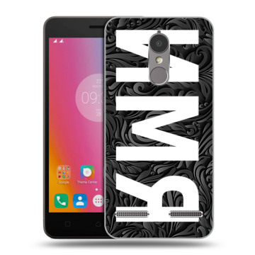 Силиконовый чехол на Lenovo K6 с принтом ИМЯ