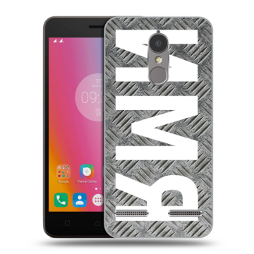 Силиконовый чехол на Lenovo K6 с принтом ИМЯ