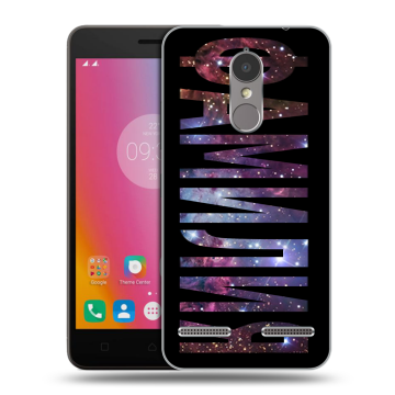 Силиконовый чехол на Lenovo K6 с принтом ФАМИЛИЯ