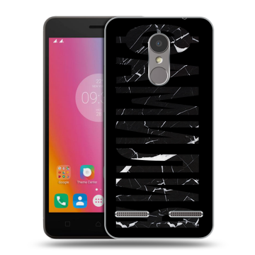 Силиконовый чехол на Lenovo K6 с принтом ФАМИЛИЯ