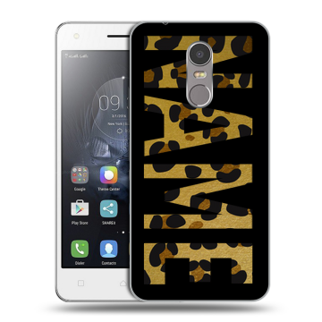 Силиконовый чехол на Lenovo K6 Note с принтом NAME