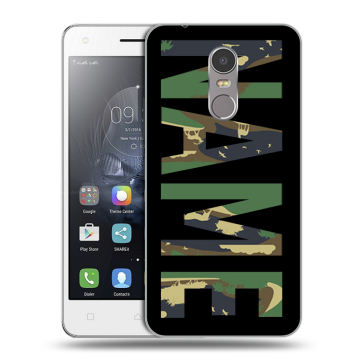 Силиконовый чехол на Lenovo K6 Note с принтом NAME