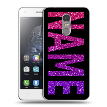 Силиконовый чехол на Lenovo K6 Note с принтом NAME