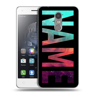 Силиконовый чехол на Lenovo K6 Note с принтом NAME