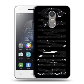 Силиконовый чехол на Lenovo K6 Note с принтом ФАМИЛИЯ