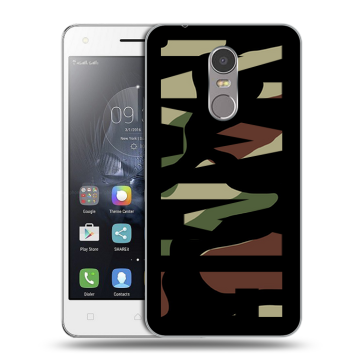 Силиконовый чехол на Lenovo K6 Note с принтом NAME