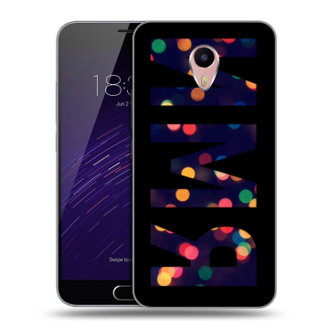 Пластиковый чехол на Meizu M3 Max с принтом ИМЯ