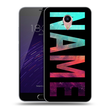 Пластиковый чехол на Meizu M3 Max с принтом NAME